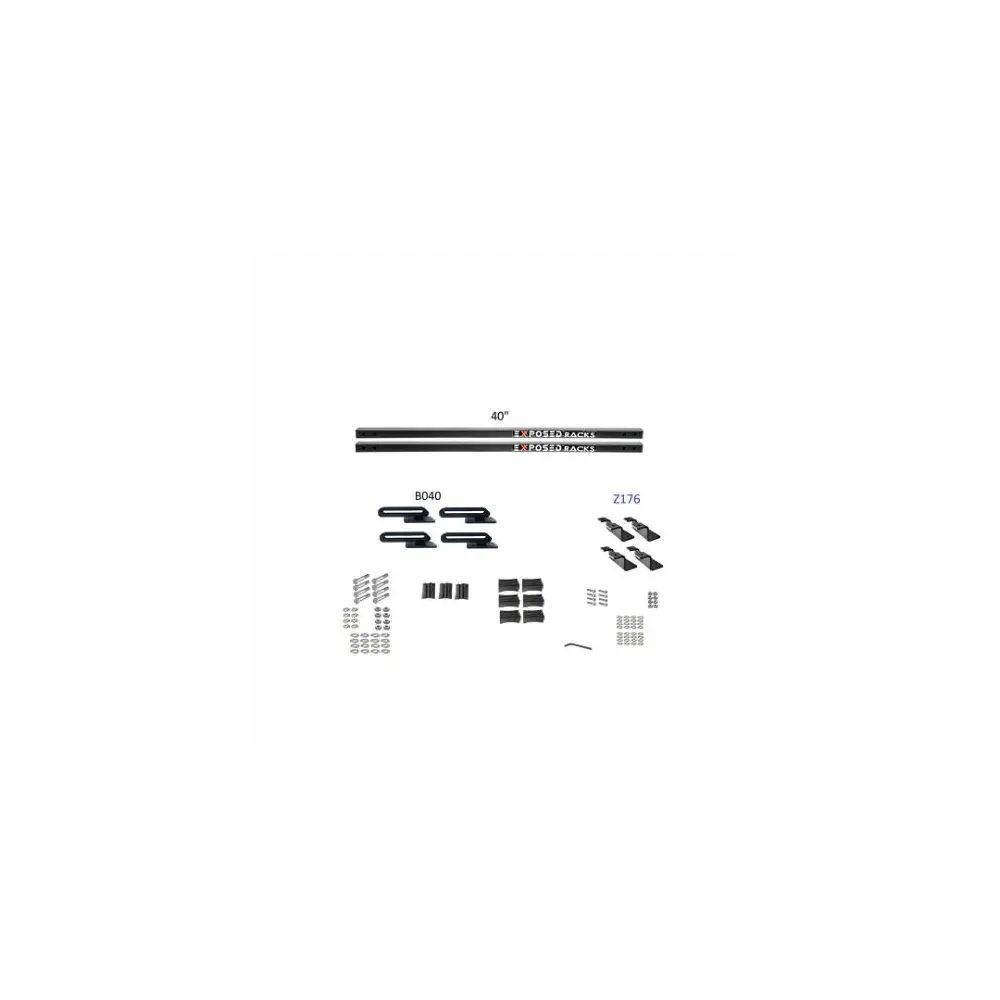 Weekender Roof Rack - Universal With 40" Solid Crossbars Length - EXP8-00-7670-BK
